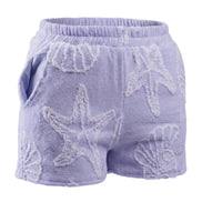COIBA Casual Cut-Off Cotton Beach Shorts for Women - Studio White Background Shot