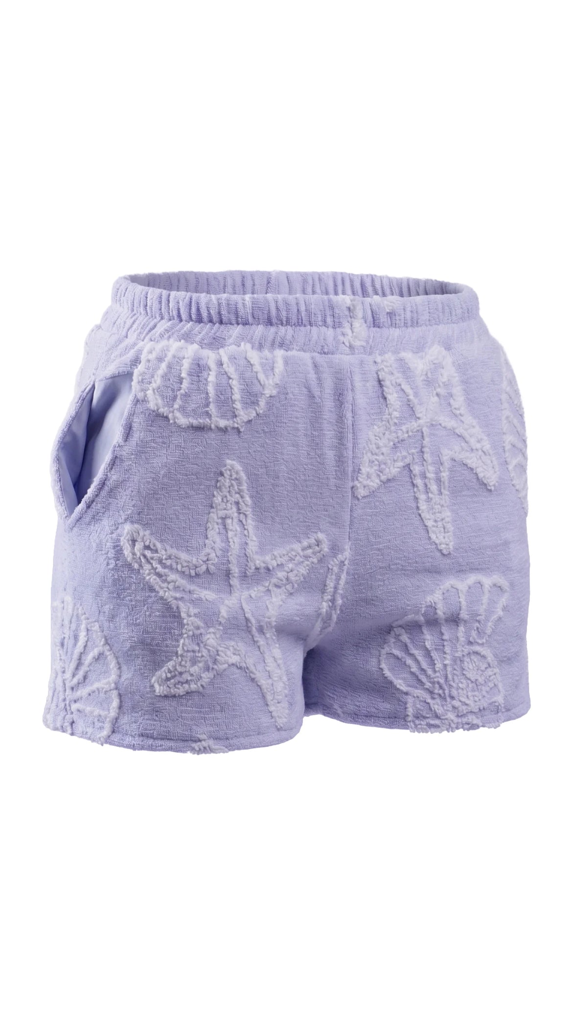 COIBA Casual Cut-Off Cotton Beach Shorts for Women - Studio White Background Shot