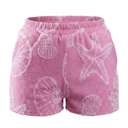 COIBA Casual Cut-Off Cotton Beach Shorts for Women - Studio White Background Shot