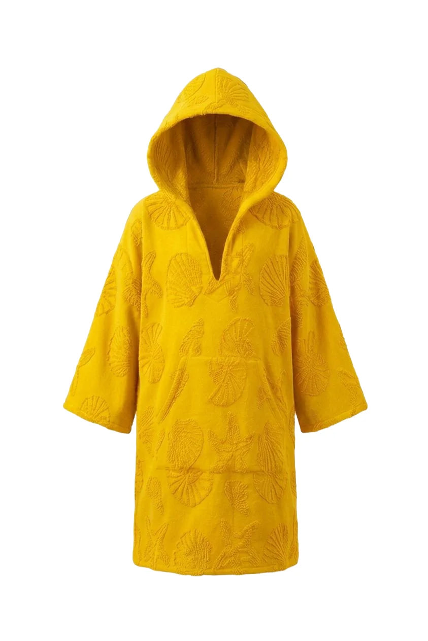 COIBA Soft Hooded Kids Beach Towel Poncho Swimwear - Studio White Background Shot