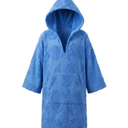COIBA Soft Hooded Kids Beach Towel Poncho Swimwear - Studio White Background Shot