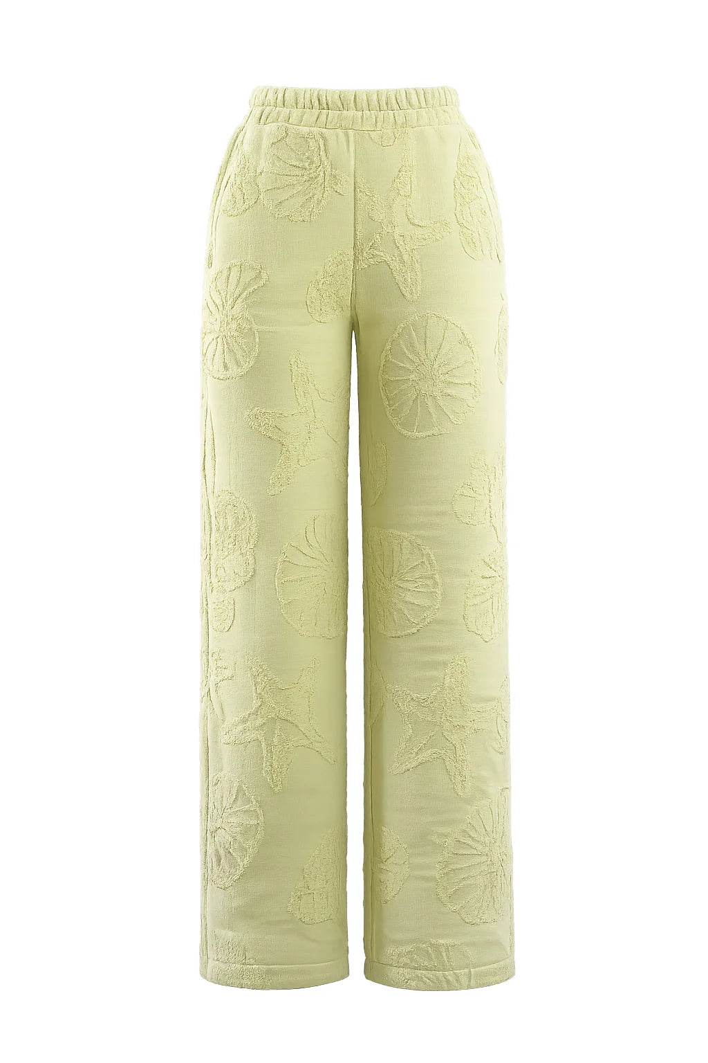 COIBA Relaxed Fit Wide Leg Lightweight Cotton Pants - Studio White Background Shot