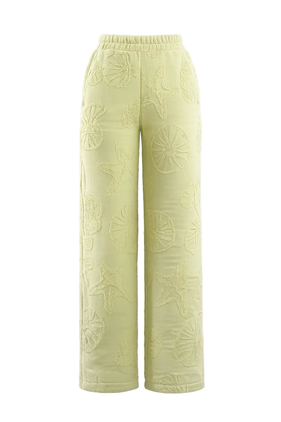 COIBA Relaxed Fit Wide Leg Lightweight Cotton Pants - Studio White Background Shot