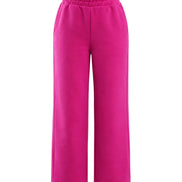 COIBA Relaxed Fit Wide Leg Lightweight Cotton Pants - Studio White Background Shot