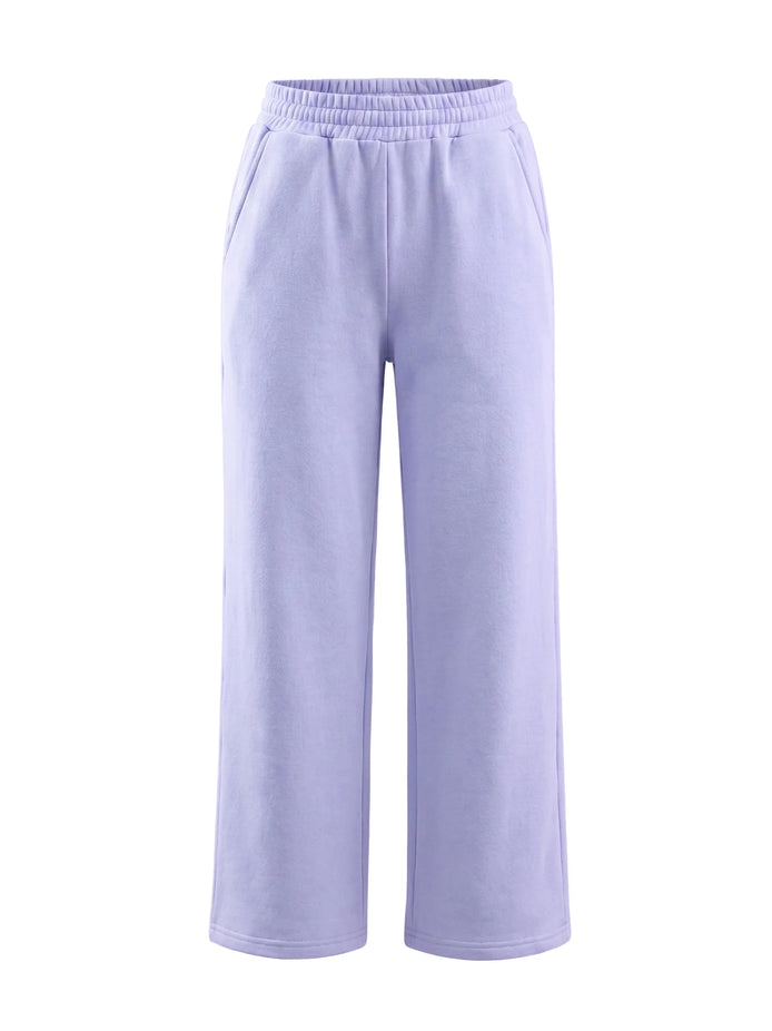 COIBA Relaxed Fit Wide Leg Lightweight Cotton Pants - Studio White Background Shot