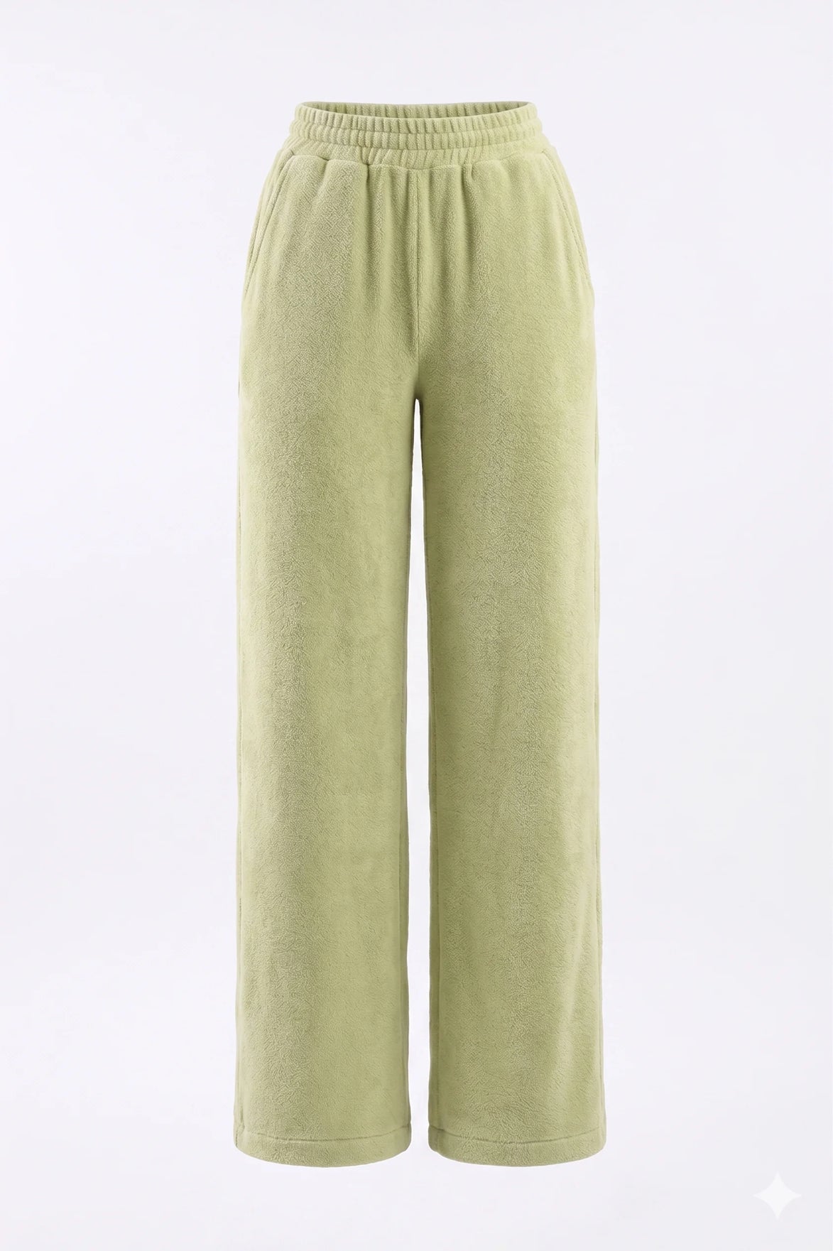 COIBA Relaxed Fit Wide Leg Lightweight Cotton Pants - Studio White Background Shot