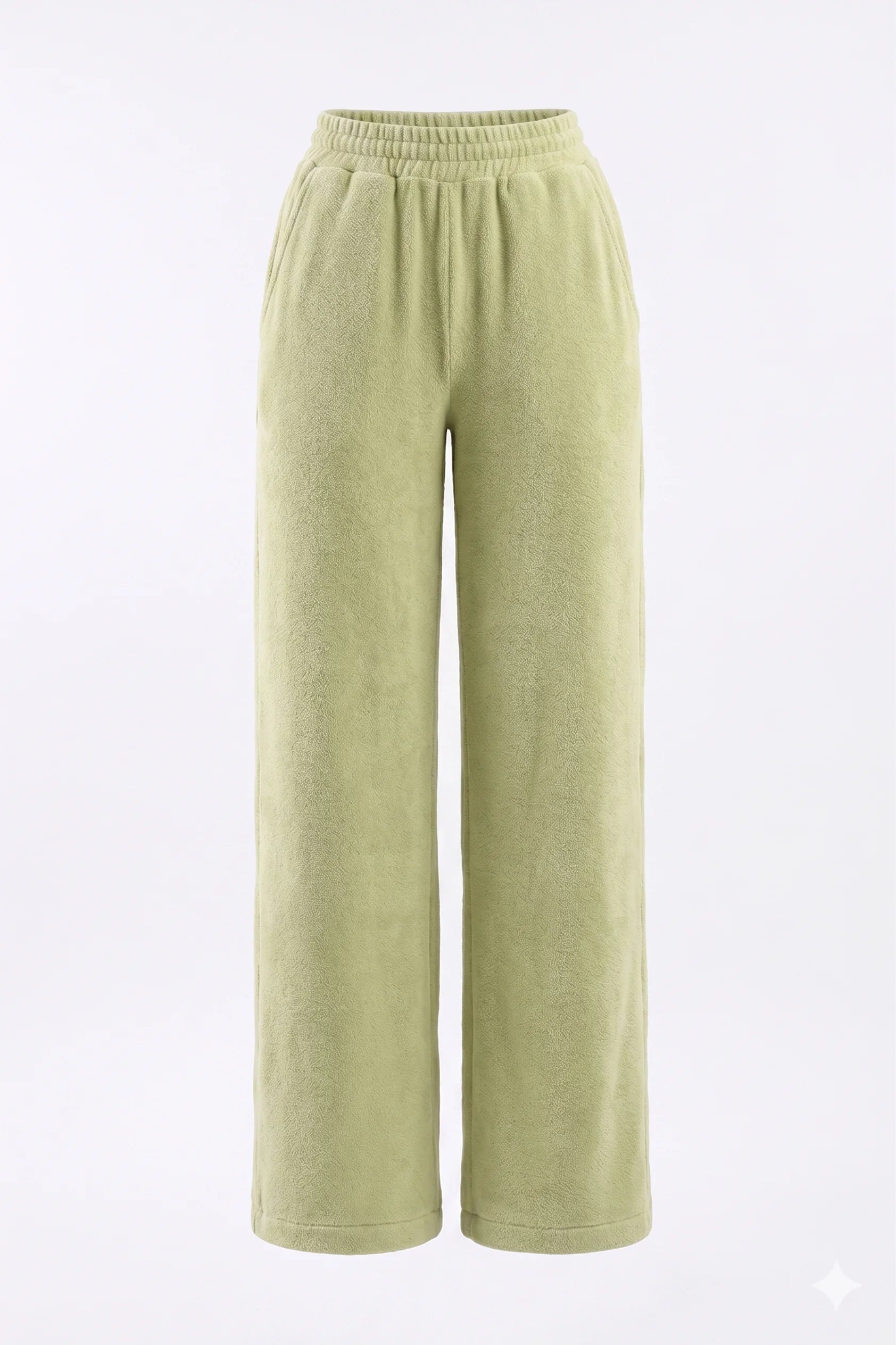 COIBA Relaxed Fit Wide Leg Lightweight Cotton Pants - Studio White Background Shot